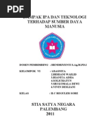 Download Dampak Ipa Dan Teknologi terhadap sumber daya manusia by heriani wailid SN54760074 doc pdf