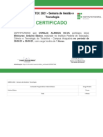 Certificado: GETEC 2021 - Semana de Gestão e Tecnologia