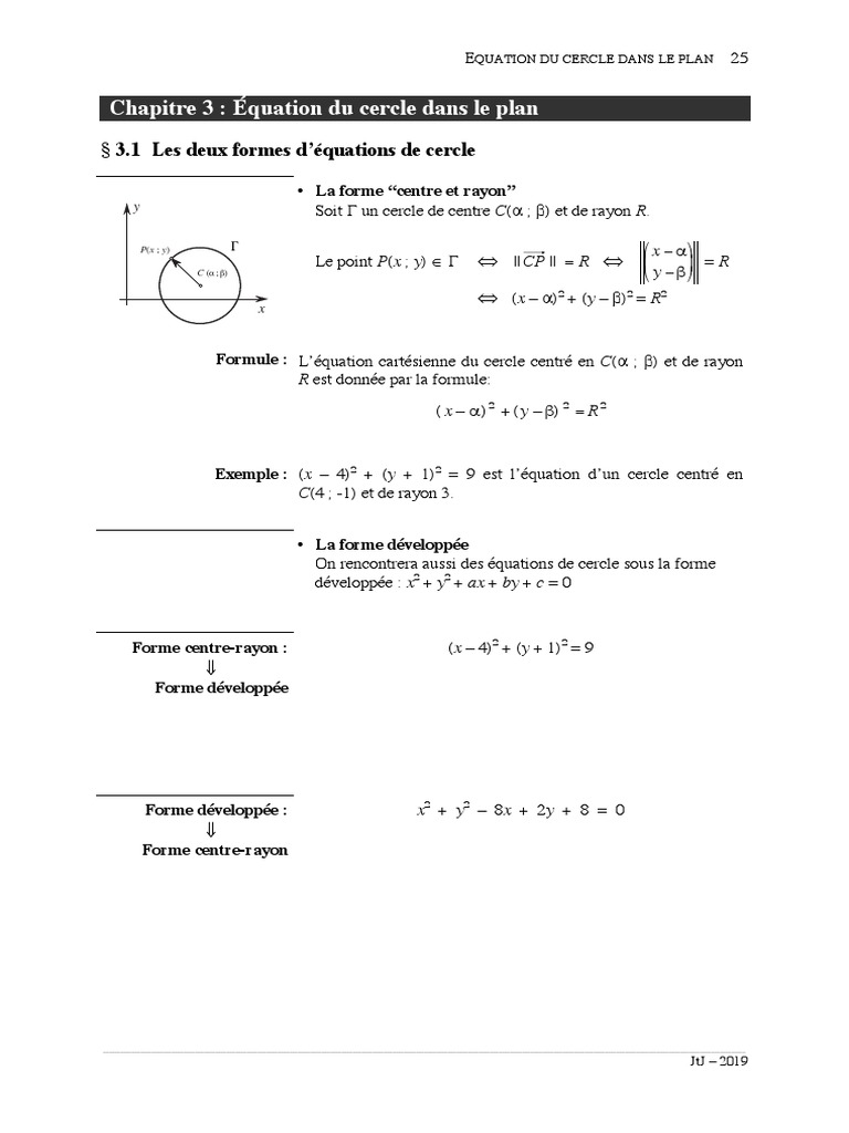 2Ms Geo 3 | PDF | Équations | Tangente (géométrie)