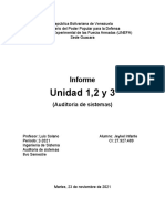 Informe Unidad 1,2 y 3 Auditoria de Sistemas