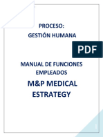 MANUAL DE FUNCIONES M&P MEDICAL Unico