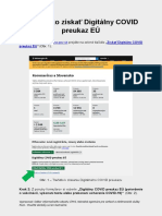 Navod Digitalny Covid Preukaz EU Greenpass