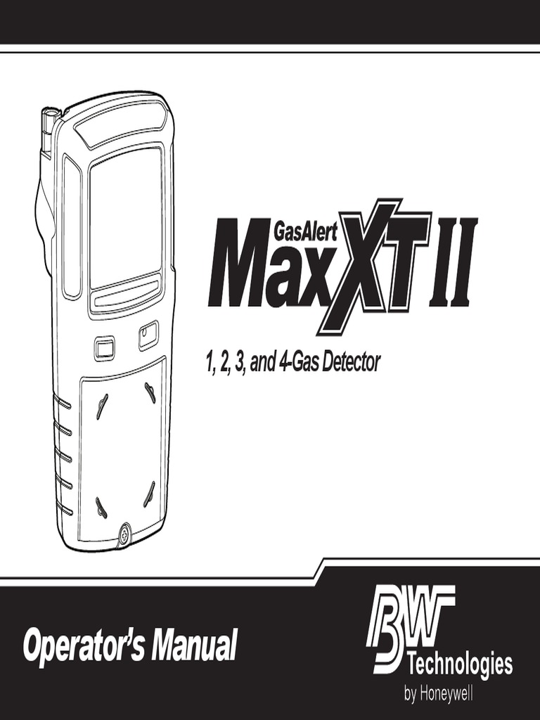 BW GasAlertMax XT II Manual de Uso PDF