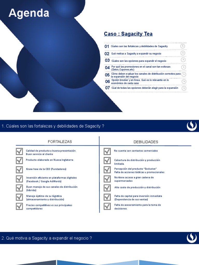 Caso Sagacity Tea | PDF | Logística | Economias