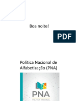 PNA: Uma política imposta sem debate