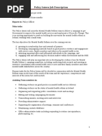 Download Policy Intern Job Description by Mental Health Reform SN54762707 doc pdf