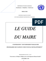 Le Guide Du Maire (PNUD - 2000)