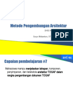 Si402 p10 Metode-pengembangan-Arsitektur in