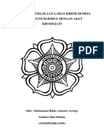 Tugas Paper Muhammad Rikho - Hukum Tata Kelola Sumber Daya Hutan - Kelas A - 426992