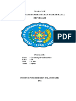 MAKALAH KONSEP PEMERINTAHAN DAERAH PASCA REFORMASI-Geraldo Syalooom Rumbino-D1-31.1031