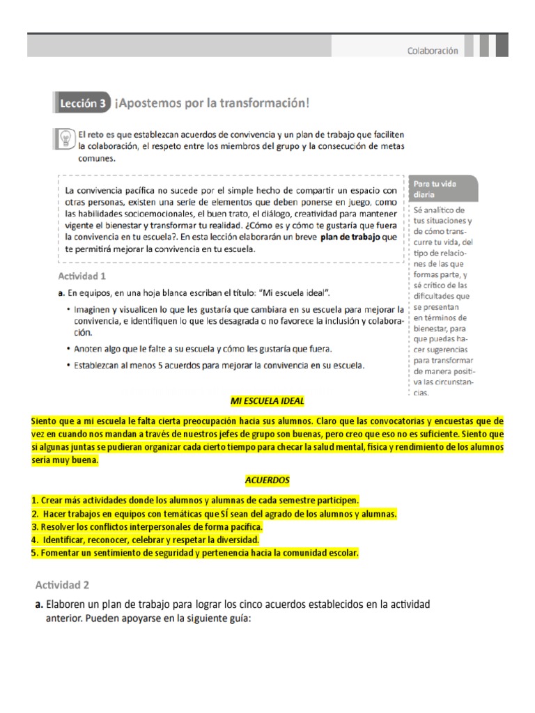 Actividad 3 - Tutoria | PDF | Crecimiento personal y profesional ...