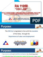 Salient Features OSH Law RA 11058