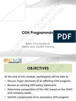 Mod 16 - Development of OSH Program