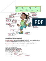 Review possessive adjectives, pronouns, and frequency adverbs