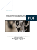 Manual de Procedimientos Do Histrico Clinico de Optometria Funcional Da Clinica Universitaria de Sade Visual Final Ss