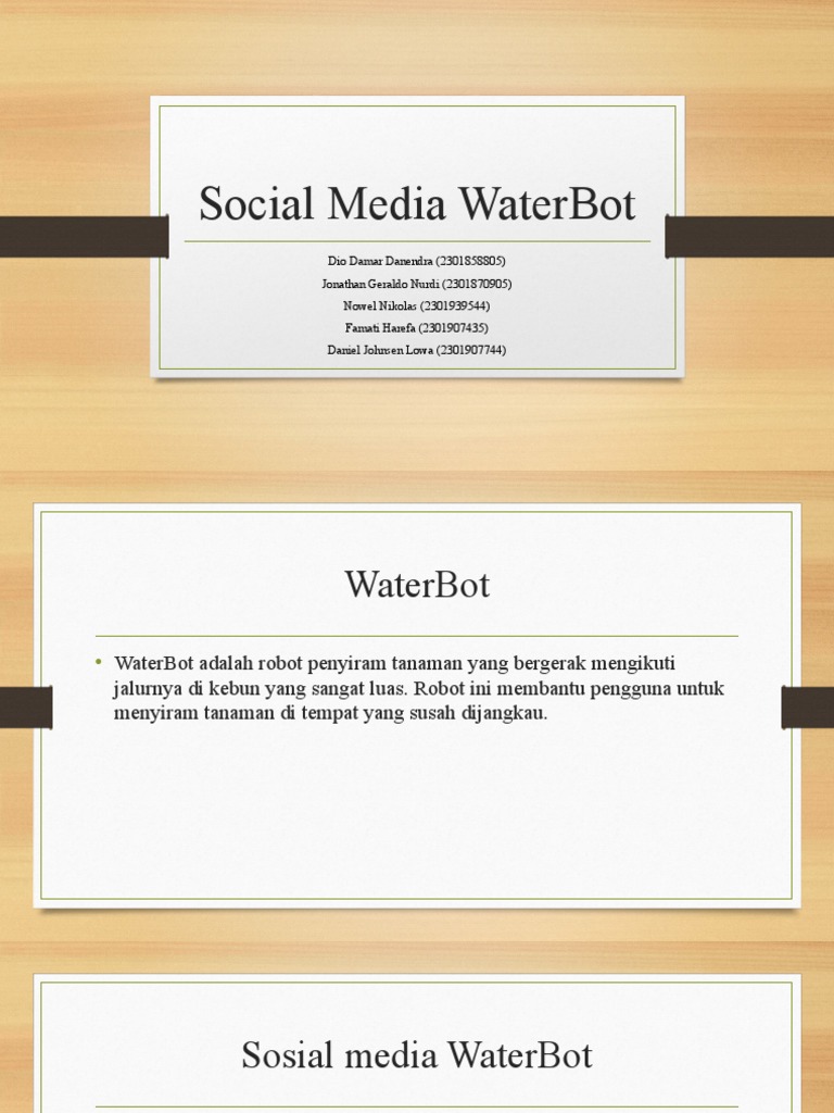 Social Media WaterBot | PDF