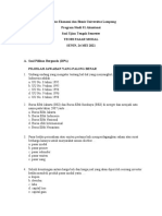 Soal Uts Teori Pasar Modal S1 2021