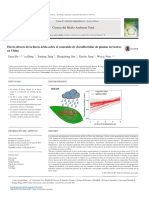 Efecto Directo de La Lluvia Ácida Sobre El Contenido de Clorofila Foliar de Plantas Terrestres