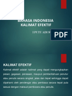 Kalimat Efektif BAHASA INDONESIA Pertemuan 4 Dan 5