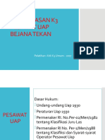 Pengawasan K3 Pesawat Uap Bejana Tekan: Pelatihan Ahli K3 Umum - 2017