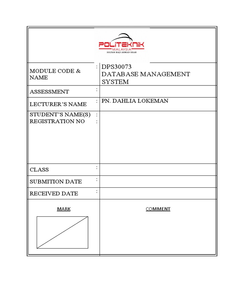 Dps30073 Cover Assessment | PDF | Science & Mathematics | Computers