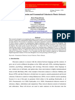 Types of Lexical Cohesion and Grammatical Cohesion in Thesis Abstracts