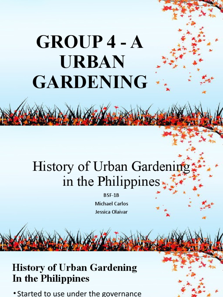 Urban Gardening in the Philippines | PDF | Urban Agriculture | Agriculture