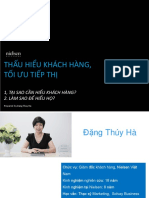 2.1 Thấu hiểu khách hàng - Tối ưu tiếp thị