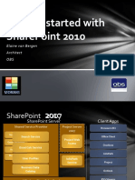Getting Started With Sharepoint 2010: Elaine Van Bergen Architect Obs