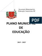 D109 Plano Municipal Educacao