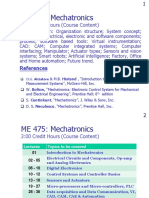 ME 475: Mechatronics: 3:00 Credit Hours (Course Content)