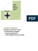 Of The General Synod Anglican Church of Canada: Faith Worship and Ministry Committee