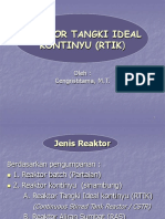 Reaktor Tangki Ideal Kontinyu - ppt17