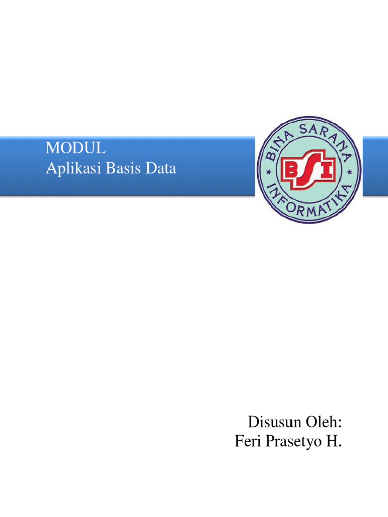 Modul Aplikasi Basis Data dan XAMPP | PDF | Komputer
