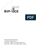 SONY BVF-10 Viewfinder Service Manual