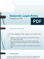 Separate Legal Entity CA2016