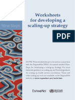 Worksheets For Developing A Scalling Up Strategy