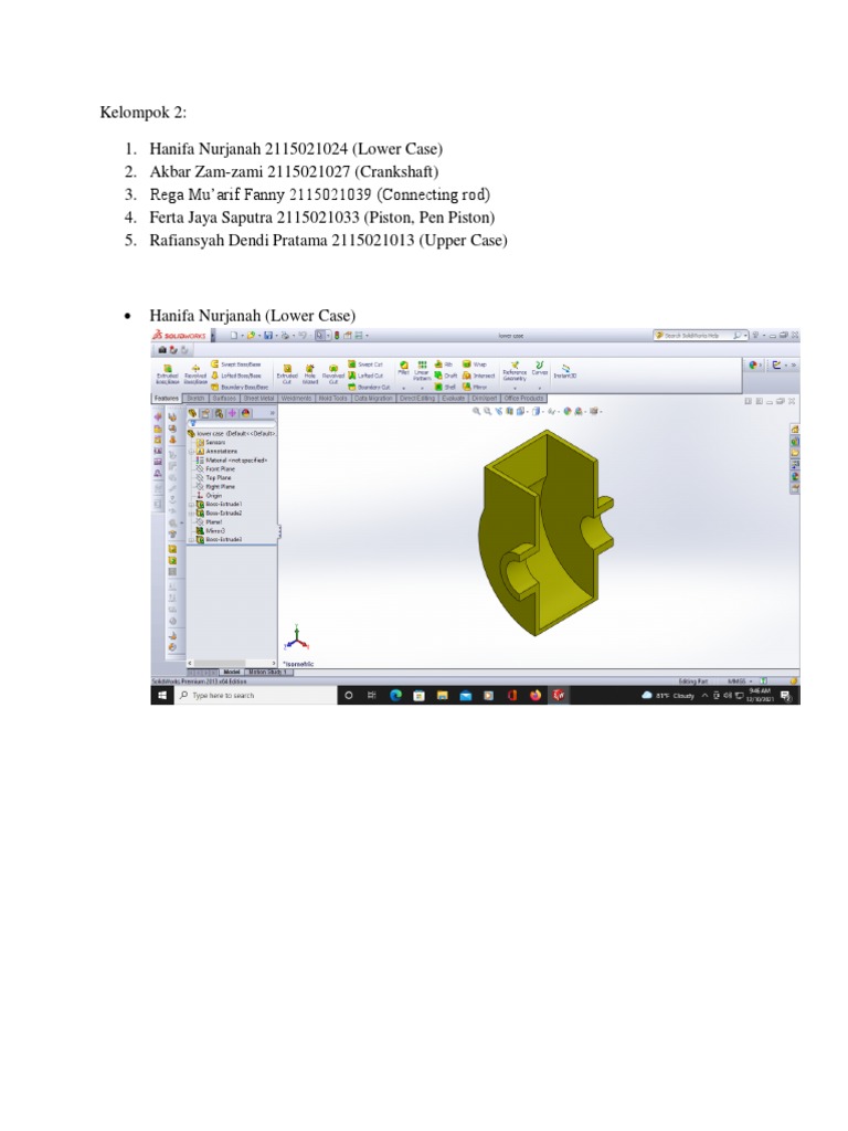 Engine Parts Design Overview | PDF | Piston | Vehicle Technology
