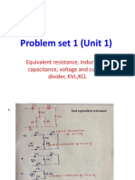 Problem Set 1 (Unit 1) : Equivalent Resistance, Inductance, Capacitance, Voltage and Current Divider, KVL, KCL