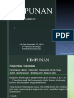 Materi 1 Himpunan, Penyajian Himpunan Dan Operasi Himpunan