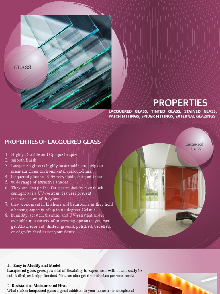 Glass Properties Final PDF Glasses Building Materials