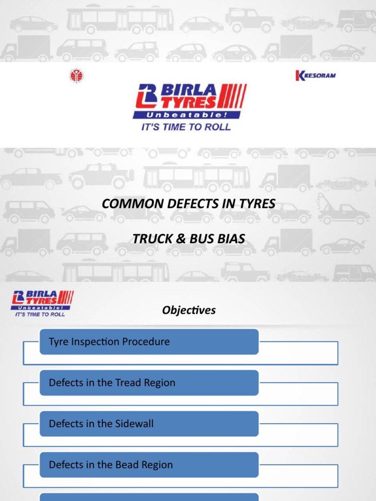 COMMON DEFECTS IN TYRES | PDF | Tire | Wear