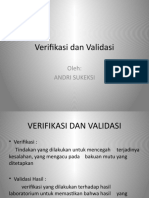 Verifikasi Dan Validasi