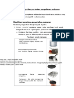 Pengertian Peralatan Pengolahan Makanan Klasifikasi Peralatan Pengolahan Makanan