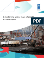 Is The Private Sector More Efficient?: A Cautionary Tale