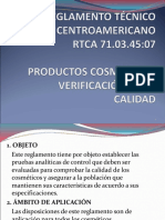 Verificacion de La Calidad de Cosmeticos