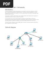 Packet Tracer Lab 4: Port Security