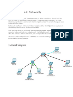 Packet Tracer Lab 4: Port Security