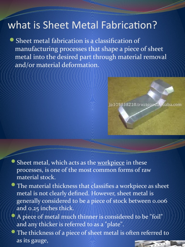 What Is Sheet Metal Fabrication? PDF Sheet Metal Materials