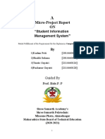 Student Information Management System Report